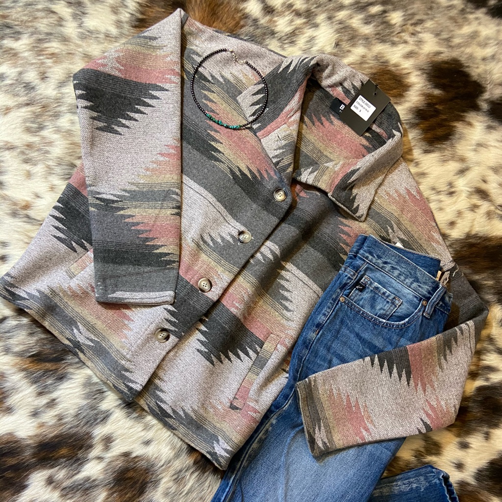 Aztec Button Up Jacket